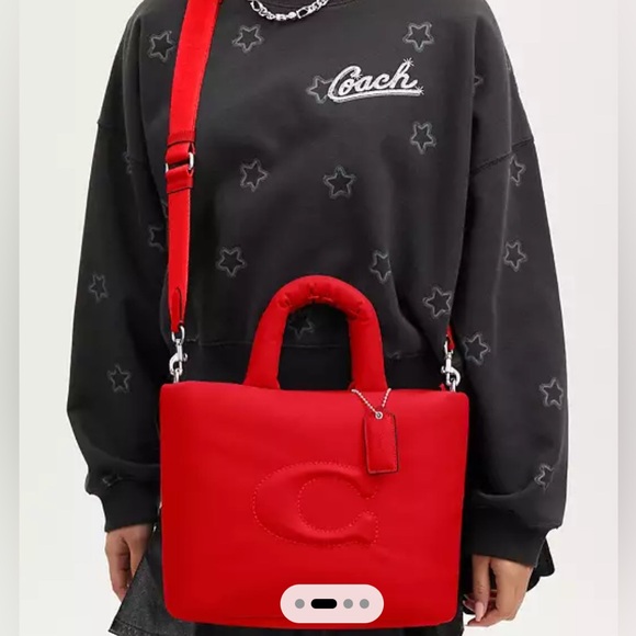 NEW Coach pillow tote bag - Picture 3 of 16